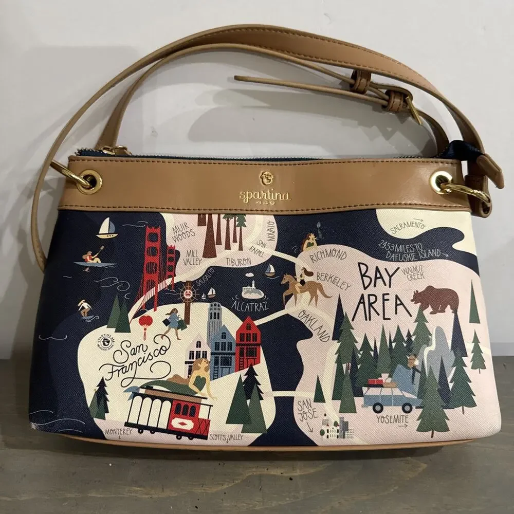 Rare Spartina 449 Northern California Crossbody Bag - Picture 1 of 16